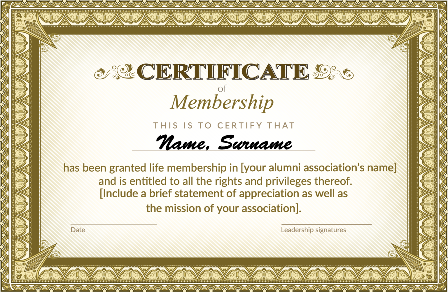 Show Your Appreciation With Membership Certificates