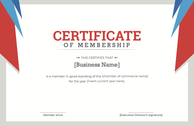 Show Your Appreciation With Membership Certificates