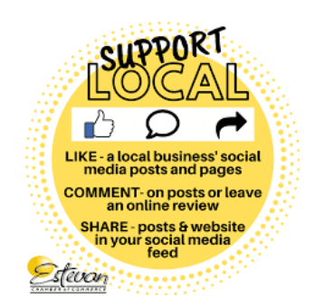 support local social banner example for associations and chambers