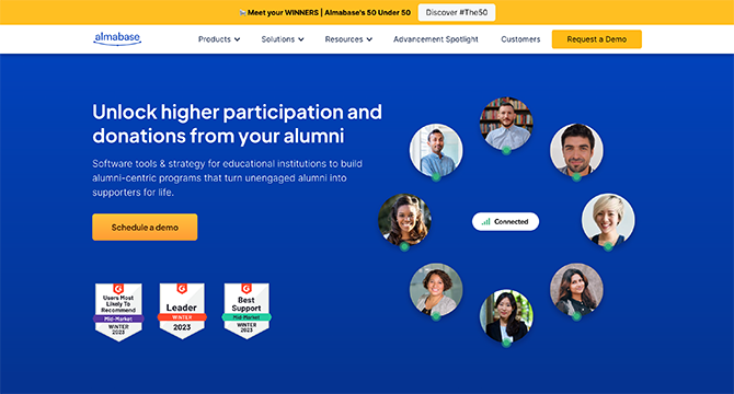 Almabase is an effective membership software option for schools, colleges or universities looking to boost their alumni relations.