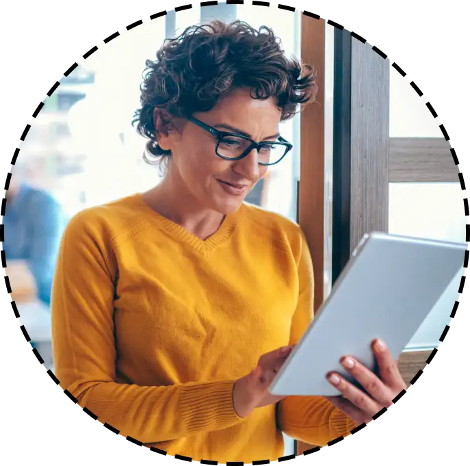 woman reading a checklist